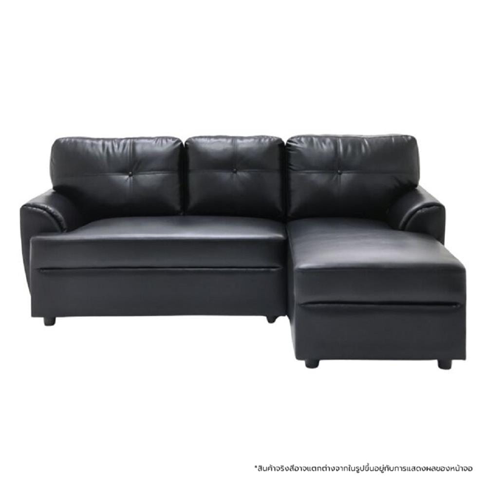 โซฟาเข้ามุมขวา SOFA SOLUTIONS 19251395 สีดำ