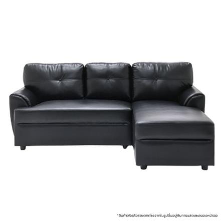 โซฟาเข้ามุมขวา SOFA SOLUTIONS 19251395 สีดำ_0