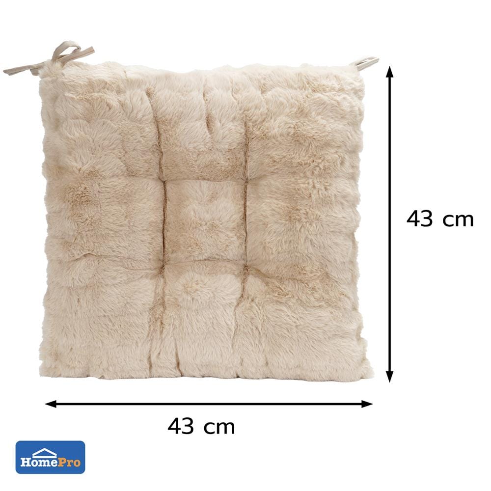 เบาะรองนั่ง HOME LIVING STYLE PREVA 17x17 นิ้ว สีน้ำตาล