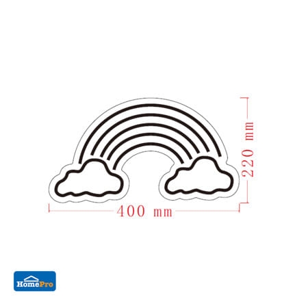 ป้ายไฟ LED CARINI RAINBOW สีแดง/ชมพู/เหลือง/เขียว/น้ำเงิน/ขาว_6