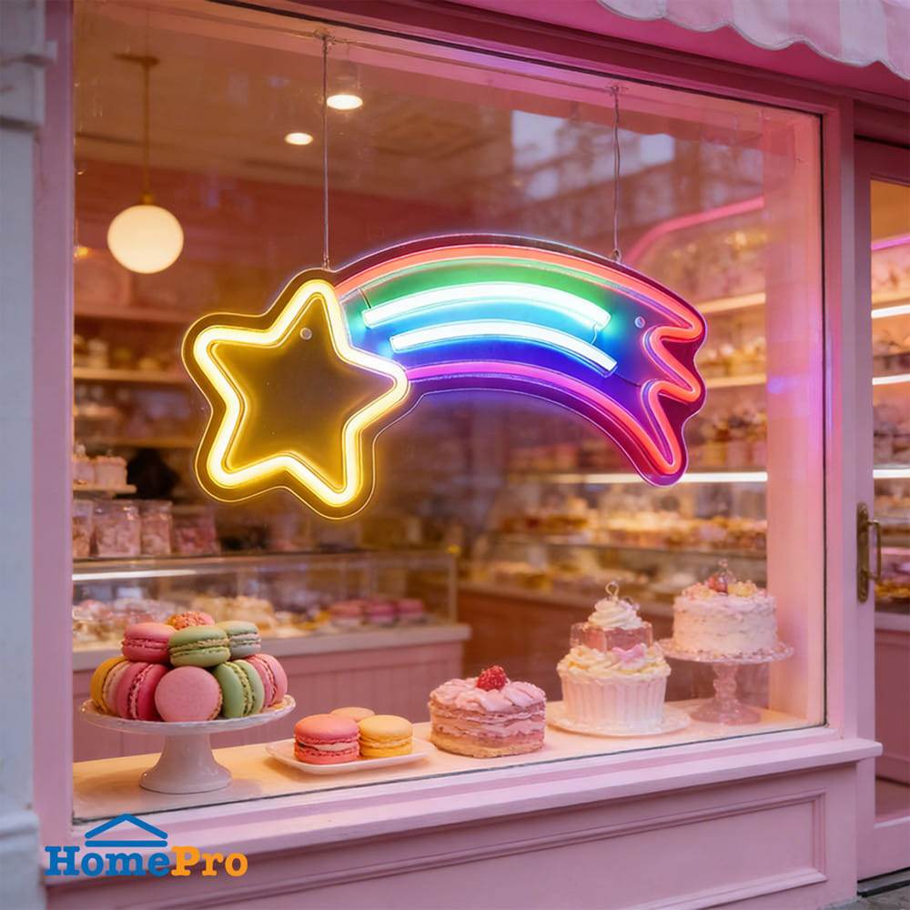 ป้ายไฟ LED CARINI STAR สีแดง/เหลือง/น้ำเงิน/ขาว