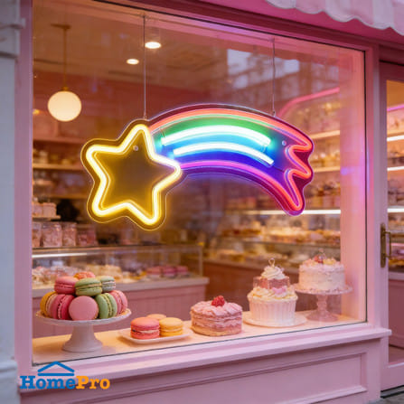 ป้ายไฟ LED CARINI STAR สีแดง/เหลือง/น้ำเงิน/ขาว_7
