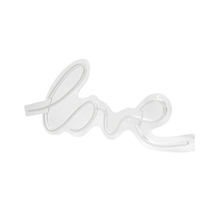 ป้ายไฟ LED CARINI LOVE สีขาว/ชมพู_2