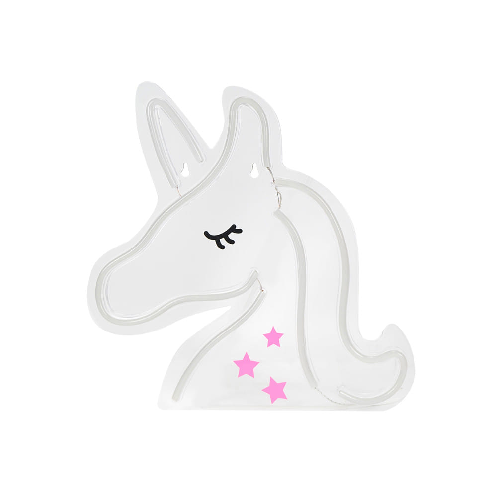 ป้ายไฟ LED CARINI UNICORN สีขาว/ชมพู