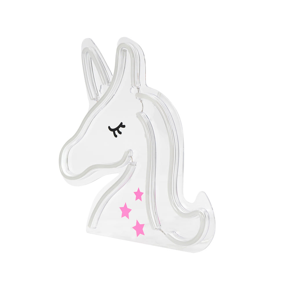 ป้ายไฟ LED CARINI UNICORN สีขาว/ชมพู