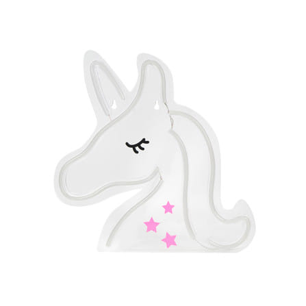 ป้ายไฟ LED CARINI UNICORN สีขาว/ชมพู_2