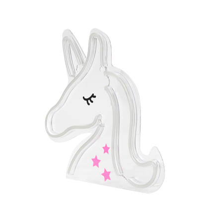 ป้ายไฟ LED CARINI UNICORN สีขาว/ชมพู_3