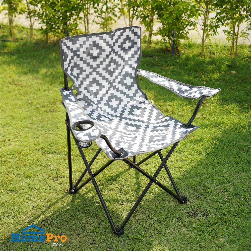 เก้าอี้แคมป์ปิ้ง SPRING XPLOR 50x80 ซม. สีขาว/เทา