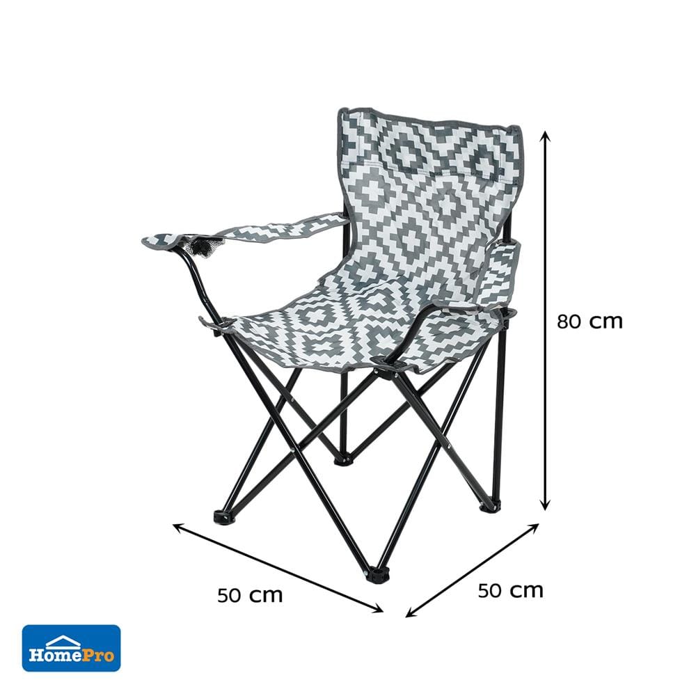 เก้าอี้แคมป์ปิ้ง SPRING XPLOR 50x80 ซม. สีขาว/เทา