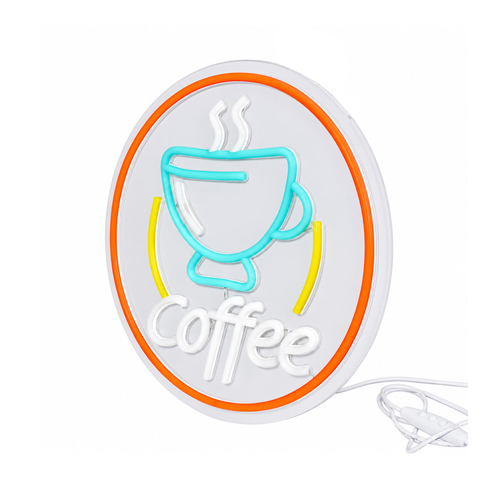 ป้ายไฟ LED CARINI COFFEE 10 วัตต์ สีแดง/เหลือง/น้ำเงิน/ขาว