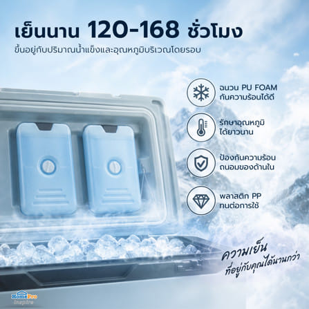 กระติกน้ำแข็ง มีล้อลาก SPRING XPLOR PLUS 50 ลิตร สีเทา_6