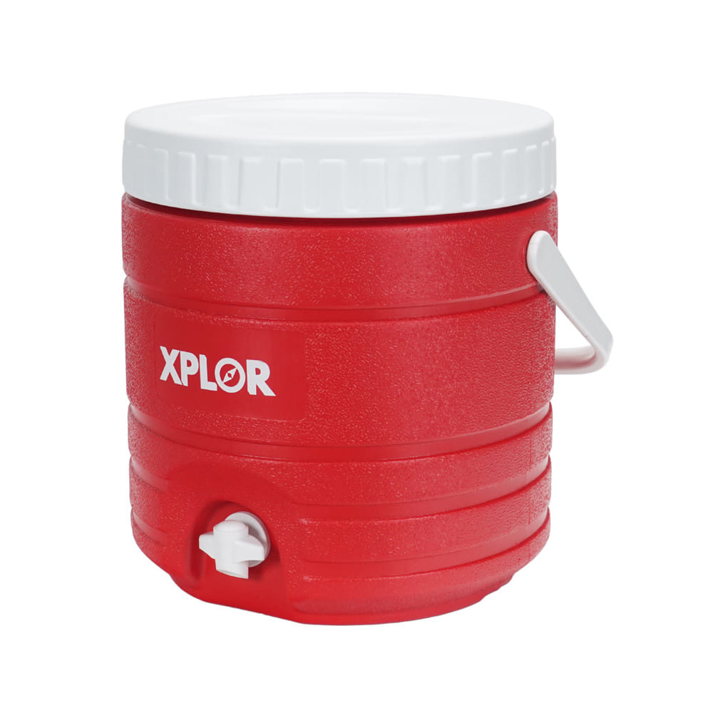 กระติกน้ำแข็งทรงกลมมีก๊อก SPRING XPLOR 13 ลิตร สีแดง