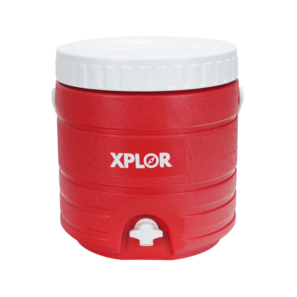 กระติกน้ำแข็งทรงกลมมีก๊อก SPRING XPLOR 13 ลิตร สีแดง