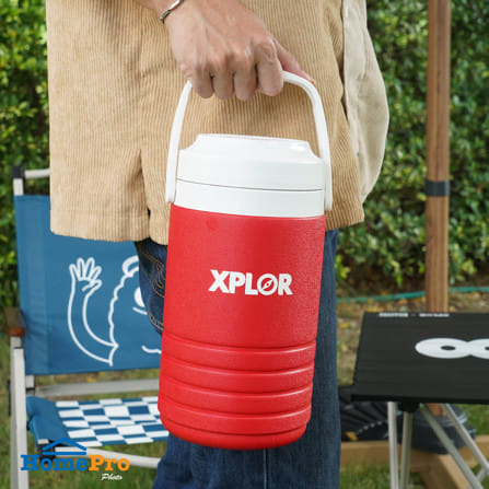 กระติกน้ำแข็งทรงกลม SPRING XPLOR 2.5 ลิตร สีแดง_4