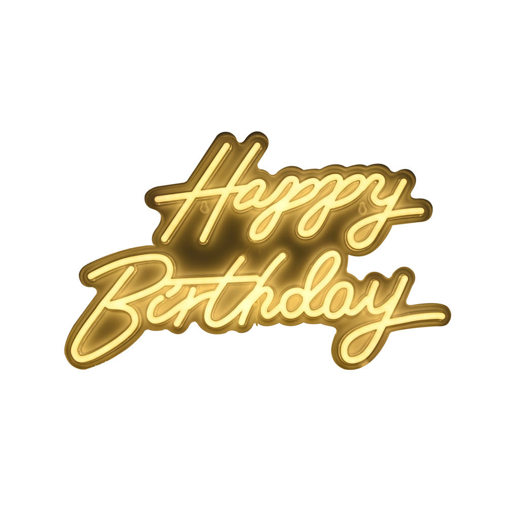 ป้ายไฟ LED CARINI HAPPY BIRTHDAY 10 วัตต์ WARM WHITE