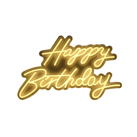 ป้ายไฟ LED CARINI HAPPY BIRTHDAY 10 วัตต์ WARM WHITE_0