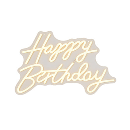 ป้ายไฟ LED CARINI HAPPY BIRTHDAY 10 วัตต์ WARM WHITE