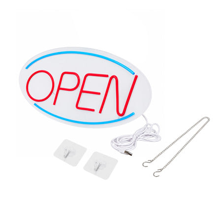 ป้ายไฟ LED CARINI OPEN 10 วัตต์ สีแดง/ขาว/น้ำเงิน_2