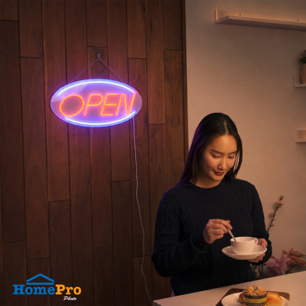 ป้ายไฟ LED CARINI OPEN 10 วัตต์ สีแดง/ขาว/น้ำเงิน_5