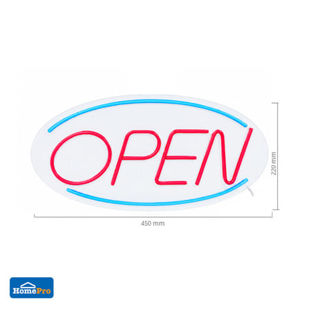 ป้ายไฟ LED CARINI OPEN 10 วัตต์ สีแดง/ขาว/น้ำเงิน_7