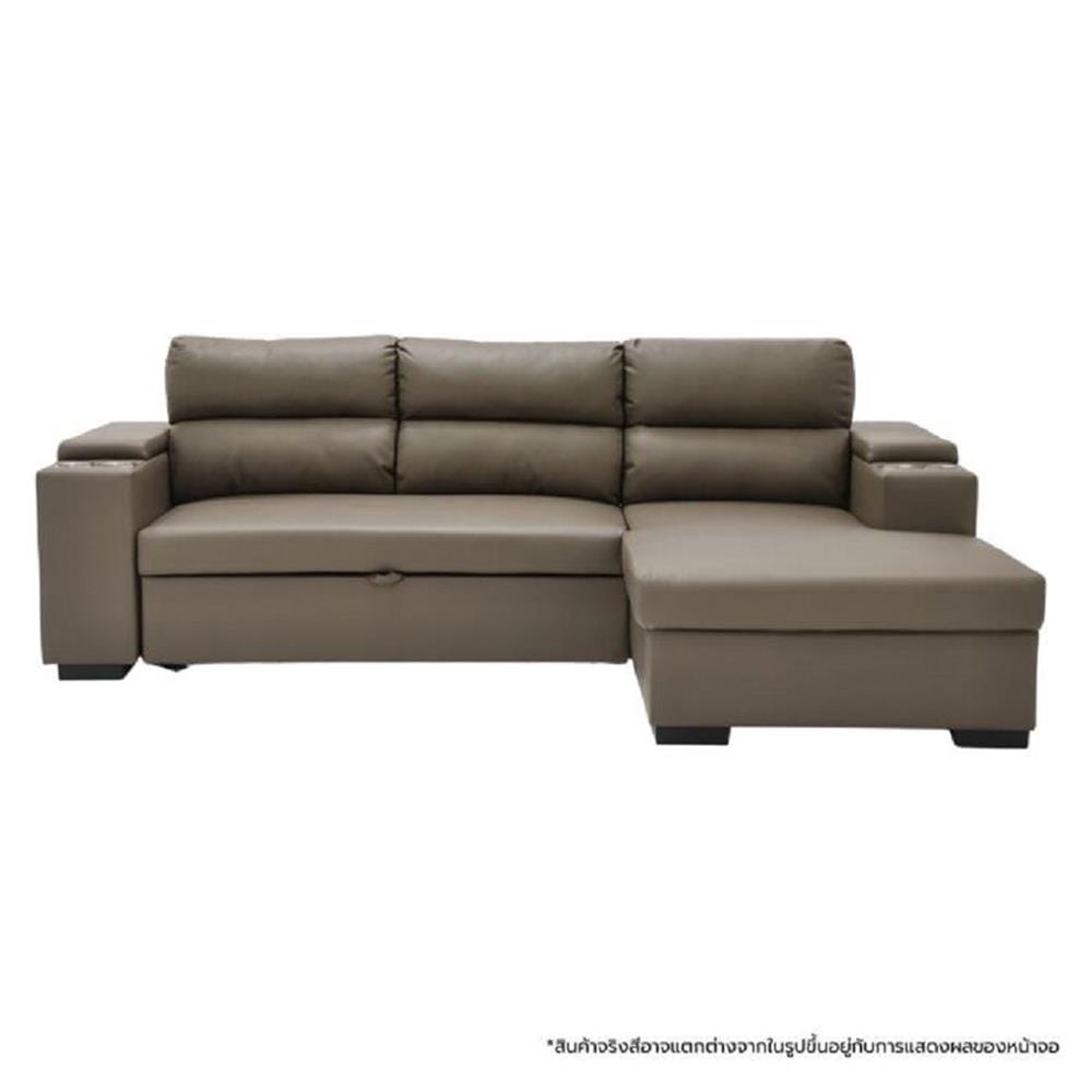 โซฟาเข้ามุมขวา SOFA SOLUTIONS GOMIC สีน้ำตาล