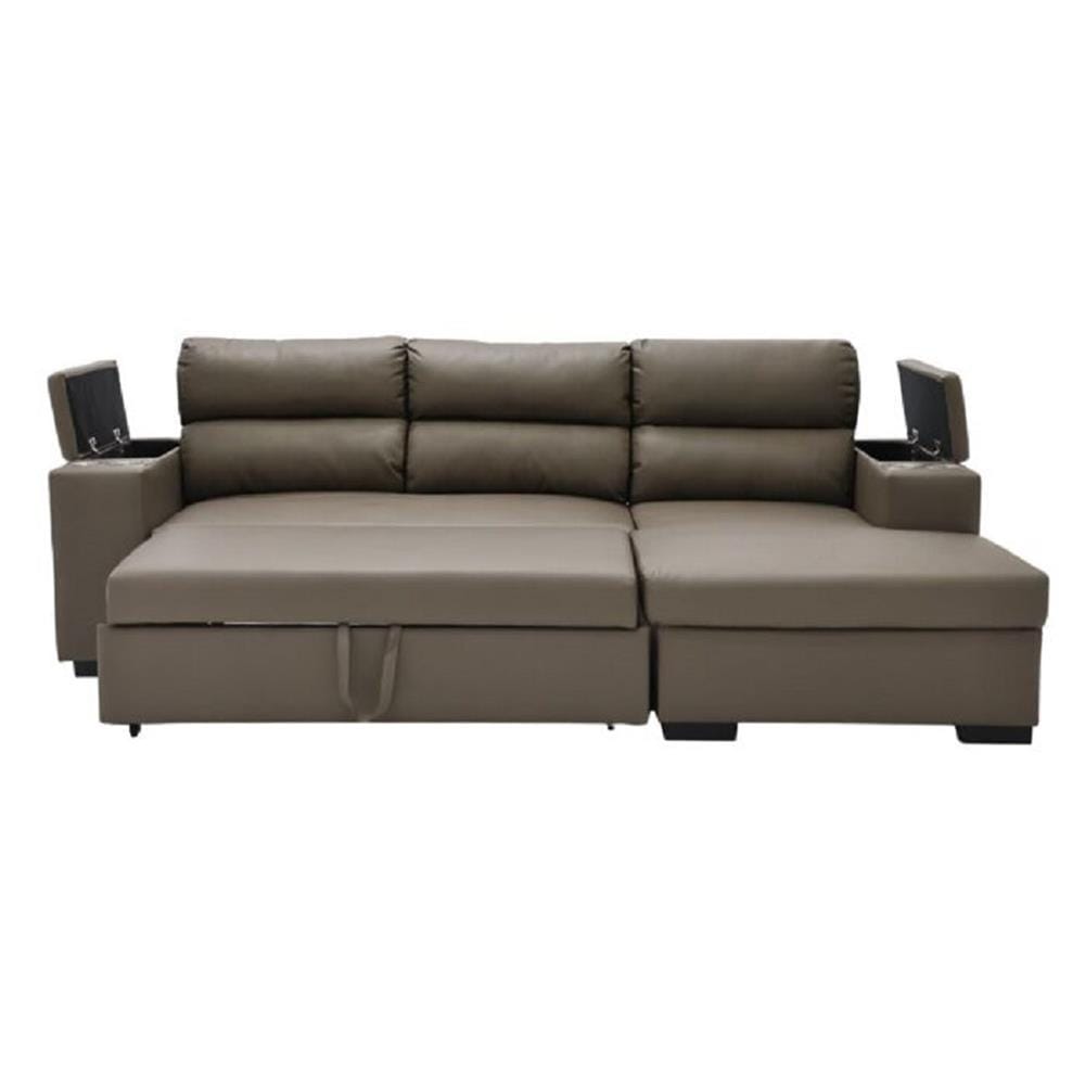 โซฟาเข้ามุมขวา SOFA SOLUTIONS GOMIC สีน้ำตาล