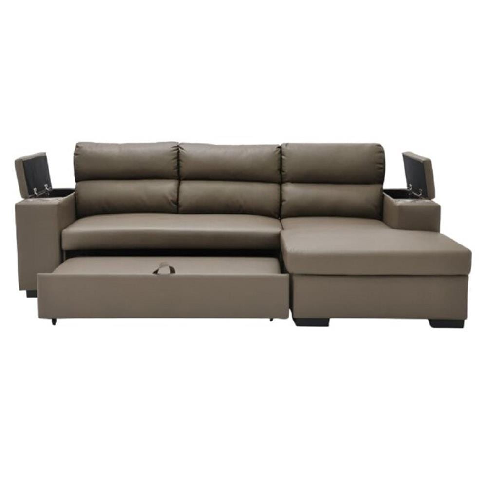 โซฟาเข้ามุมขวา SOFA SOLUTIONS GOMIC สีน้ำตาล