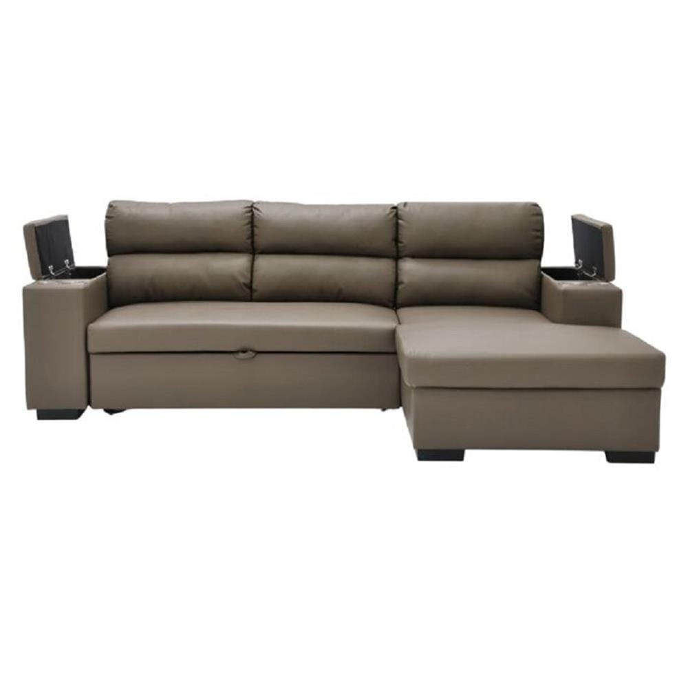 โซฟาเข้ามุมขวา SOFA SOLUTIONS GOMIC สีน้ำตาล