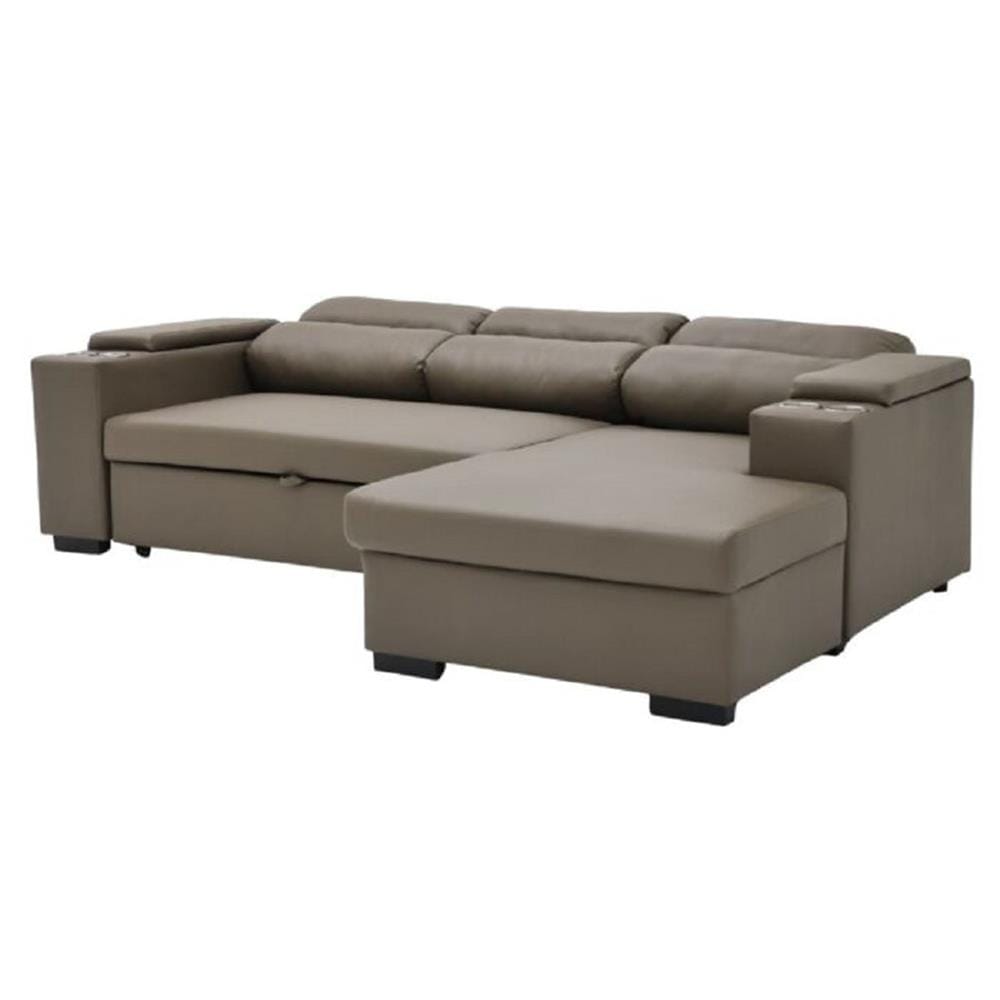 โซฟาเข้ามุมขวา SOFA SOLUTIONS GOMIC สีน้ำตาล