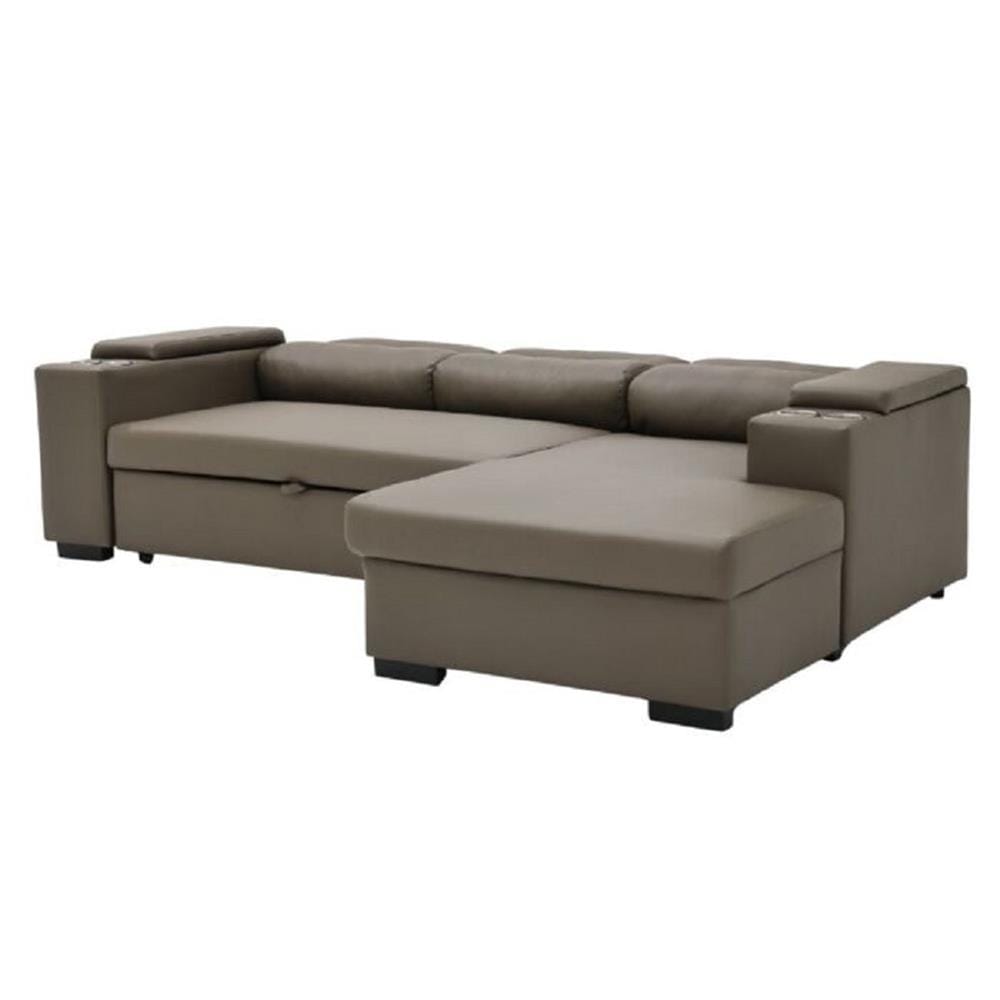 โซฟาเข้ามุมขวา SOFA SOLUTIONS GOMIC สีน้ำตาล