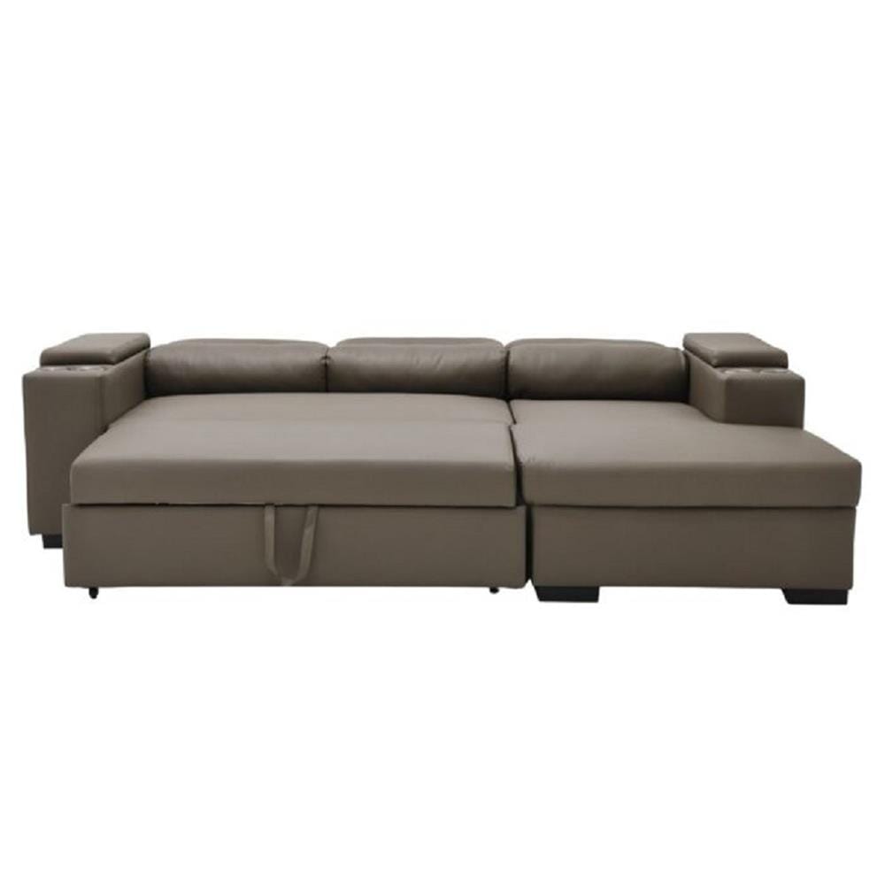 โซฟาเข้ามุมขวา SOFA SOLUTIONS GOMIC สีน้ำตาล