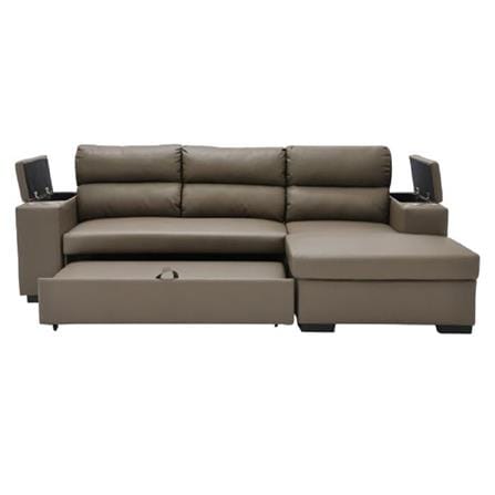 โซฟาเข้ามุมขวา SOFA SOLUTIONS GOMIC สีน้ำตาล_2