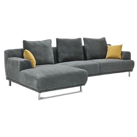 โซฟาเข้ามุมซ้าย SOFA SOLUTIONS GIRLY-PLUS สีเทาเข้ม_1