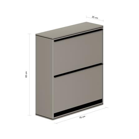 ตู้วางรองเท้า KING FLIP 75 ซม. สีเอิร์ลเกรย์_6