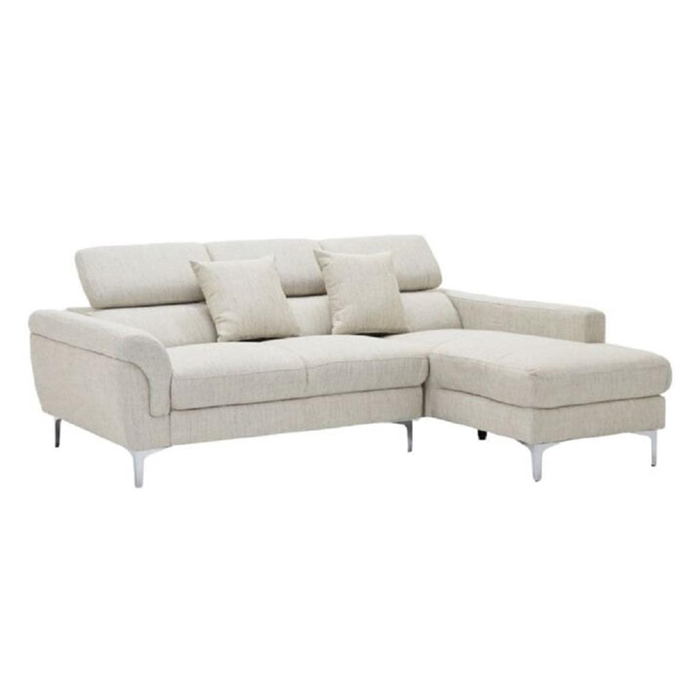 โซฟาเข้ามุมขวา SOFA SOLUTIONS REIKI สีครีม
