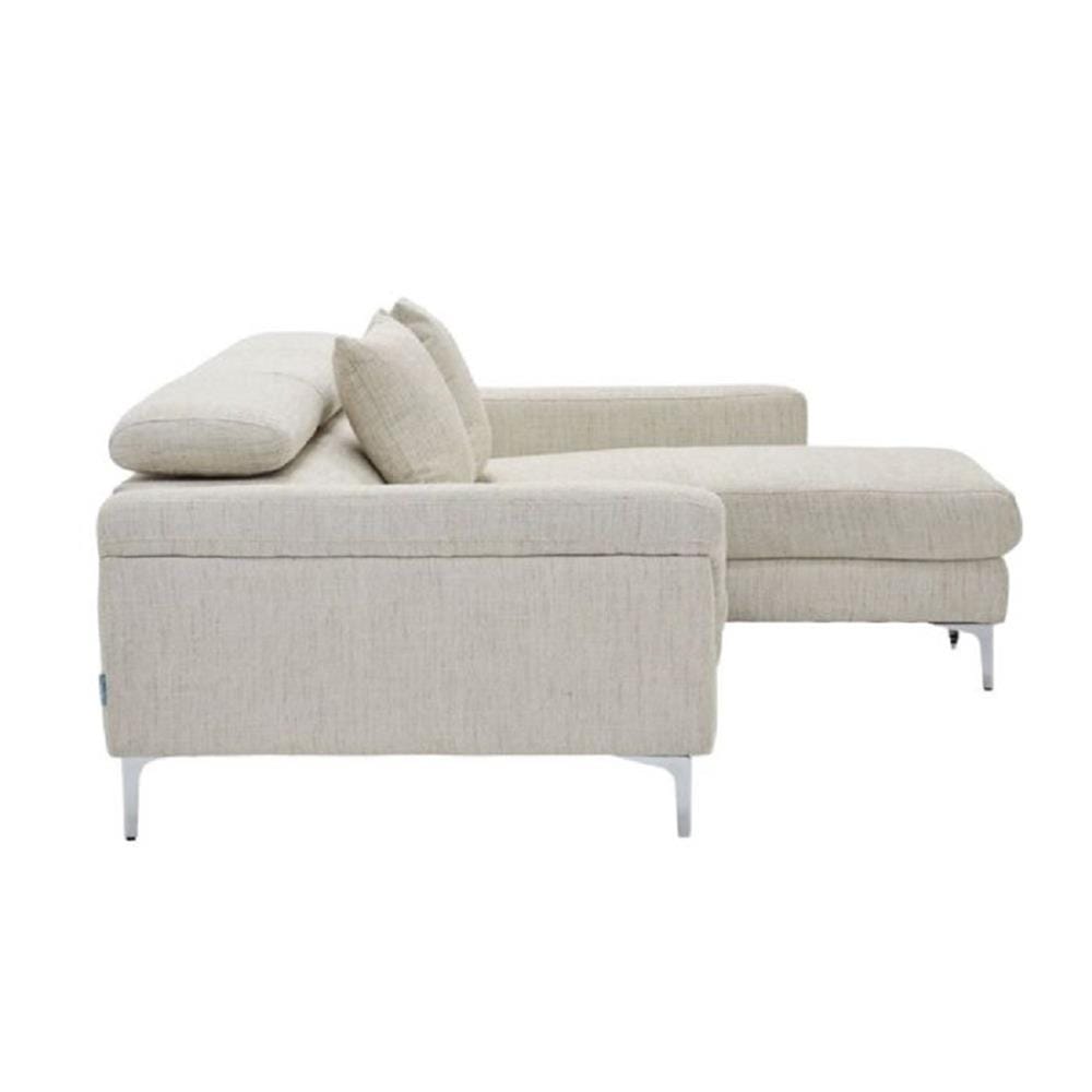 โซฟาเข้ามุมขวา SOFA SOLUTIONS REIKI สีครีม