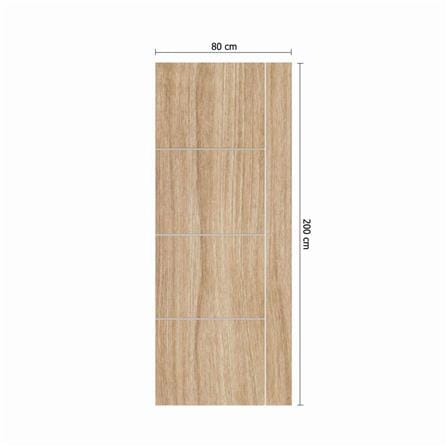 ประตูภายใน UPVC ไม่เจาะลูกบิด PARAZZO PUV03 80x200 ซม. สีลาเต้_3