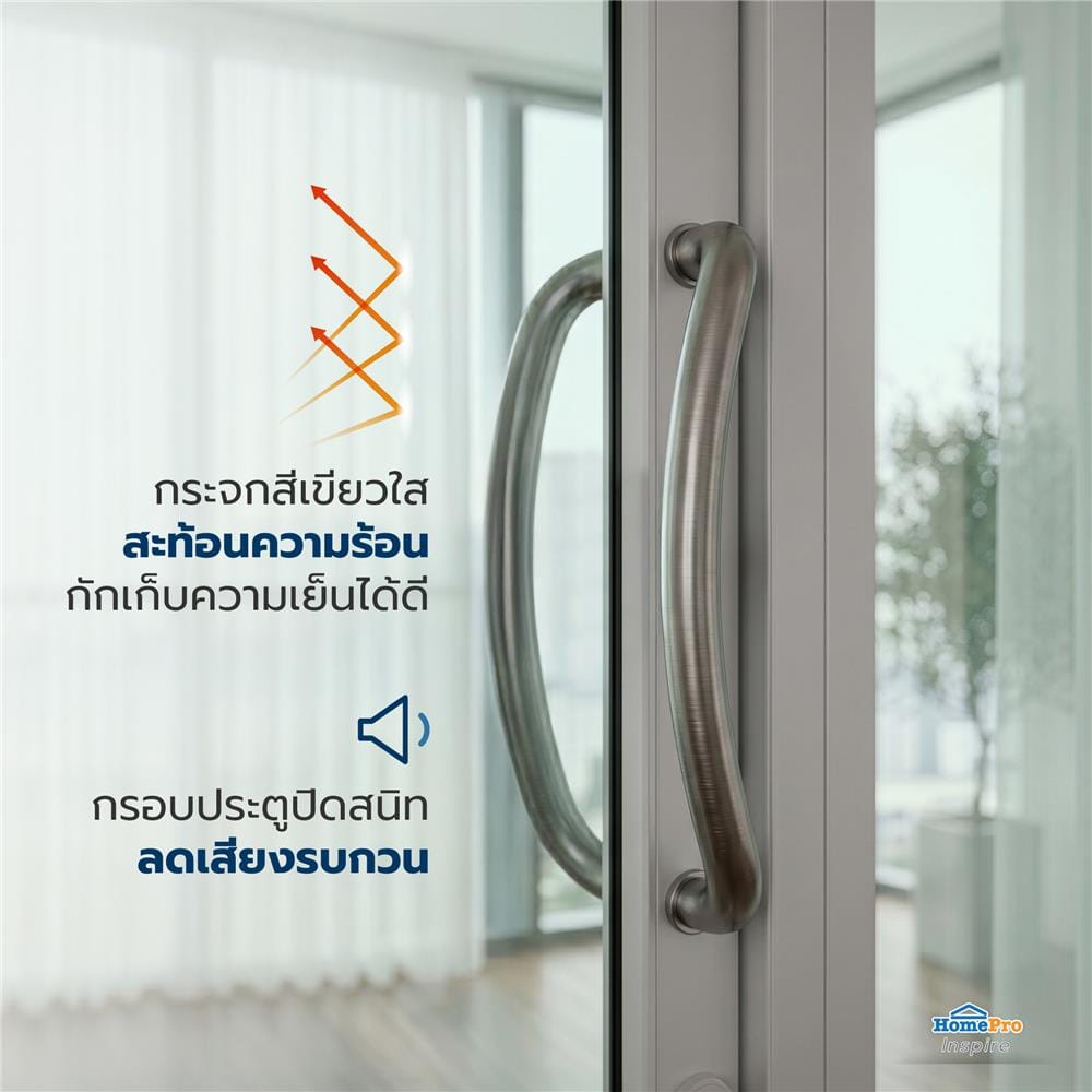 ประตูบานสวิงเดี่ยว อะลูมิเนียม AZLE 100x205 ซม. สีขาว