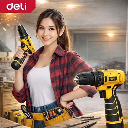 สว่านไขควง (พร้อมแบตเตอรี่) DELI EDL-DZ12-5A2 12 โวลต์_3