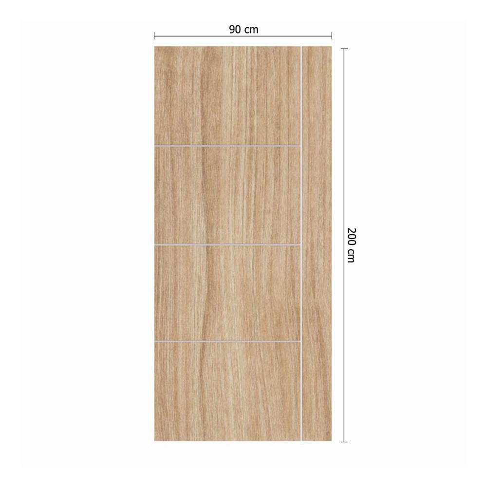 ประตูภายใน UPVC ไม่เจาะลูกบิด PARAZZO PUV03 80x200 ซม. สี LATTE