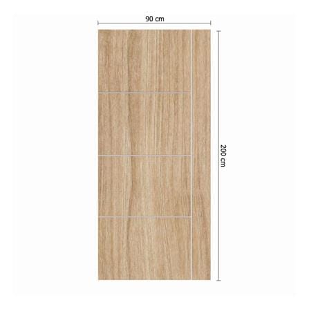 ประตูภายใน UPVC ไม่เจาะลูกบิด PARAZZO PUV03 80x200 ซม. สี LATTE_3
