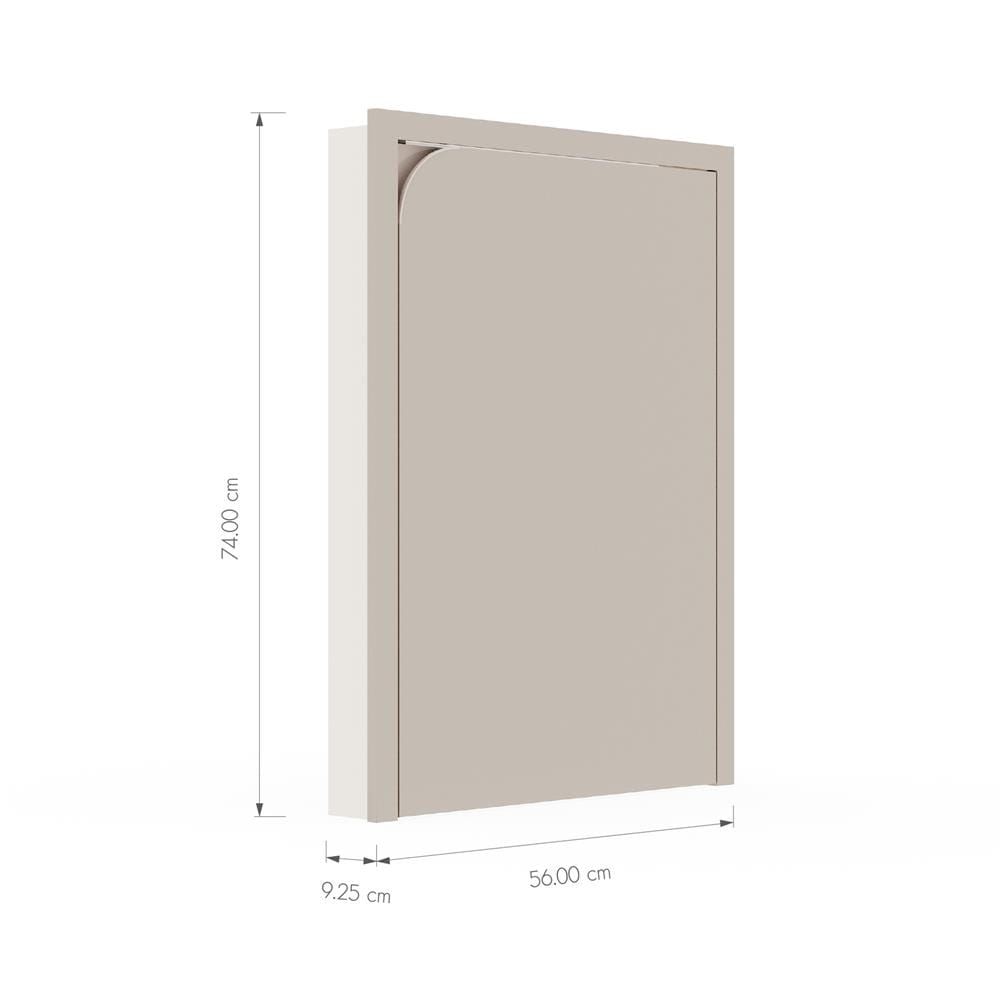 บานถังแก๊สเปิดขวา KITZCHO CURVE 56x74 ซม. สี SAHARA