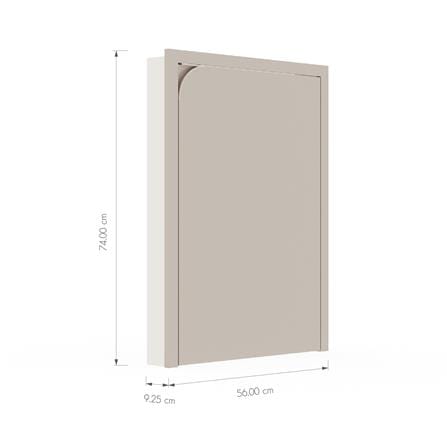 บานถังแก๊สเปิดขวา KITZCHO CURVE 56x74 ซม. สี SAHARA_5