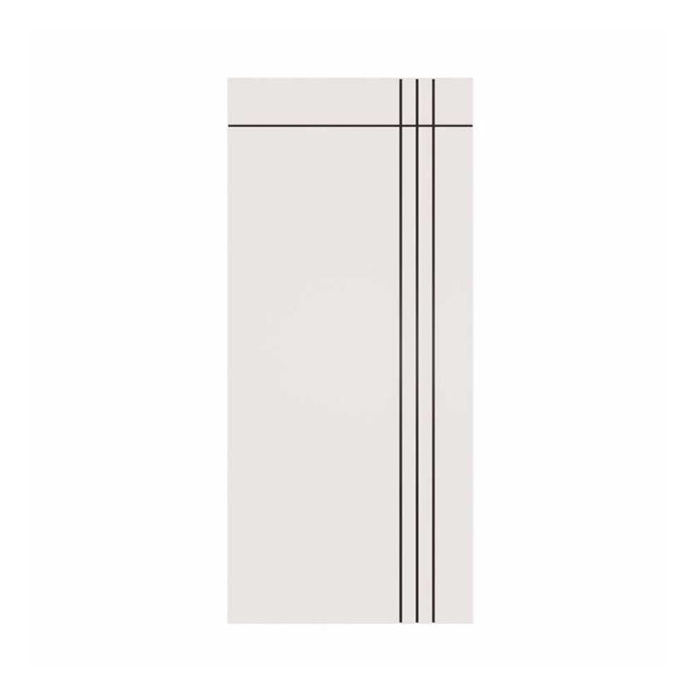 ประตูภายนอก UPVC ไม่เจาะลูกบิด PARAZZO PUN08 90x200 ซม. สีขาว