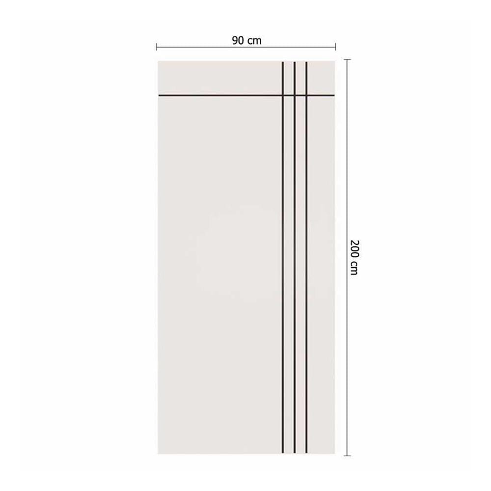 ประตูภายนอก UPVC ไม่เจาะลูกบิด PARAZZO PUN08 90x200 ซม. สีขาว