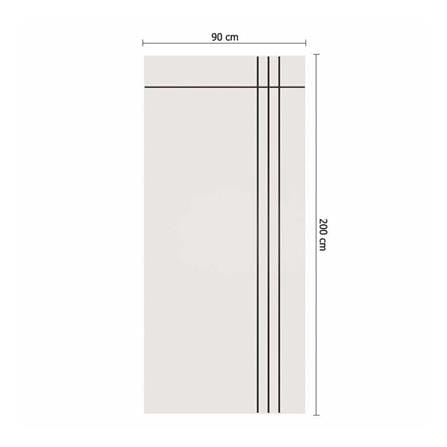 ประตูภายนอก UPVC ไม่เจาะลูกบิด PARAZZO PUN08 90x200 ซม. สีขาว_3