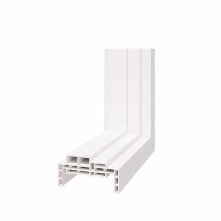วงกบประตู พร้อมซับวงกบ UPVC PARAZZO 80x200 ซม. สีขาว_3