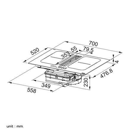 เตาฝังอินดักชั่น FRANKE FSM 7081R HI2GETHER 70 ซม._4
