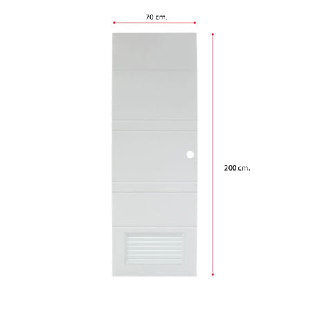 ประตูห้องน้ำ UPVC เจาะลูกบิด MODERNWOOD MLIR010 70x200 เกล็ดล่าง สีขาว_4