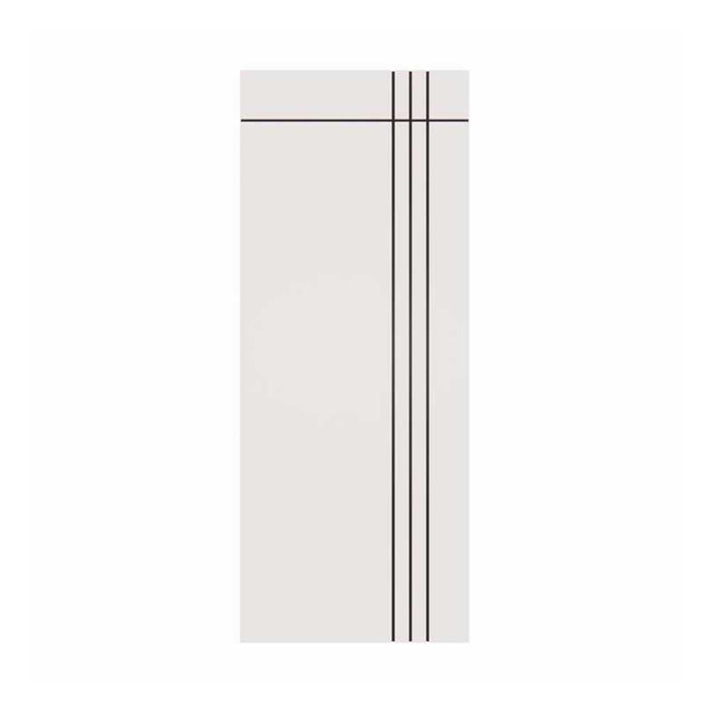 ประตูภายนอก UPVC ไม่เจาะลูกบิด PARAZZO PUN08 80x200 ซม. สีขาว